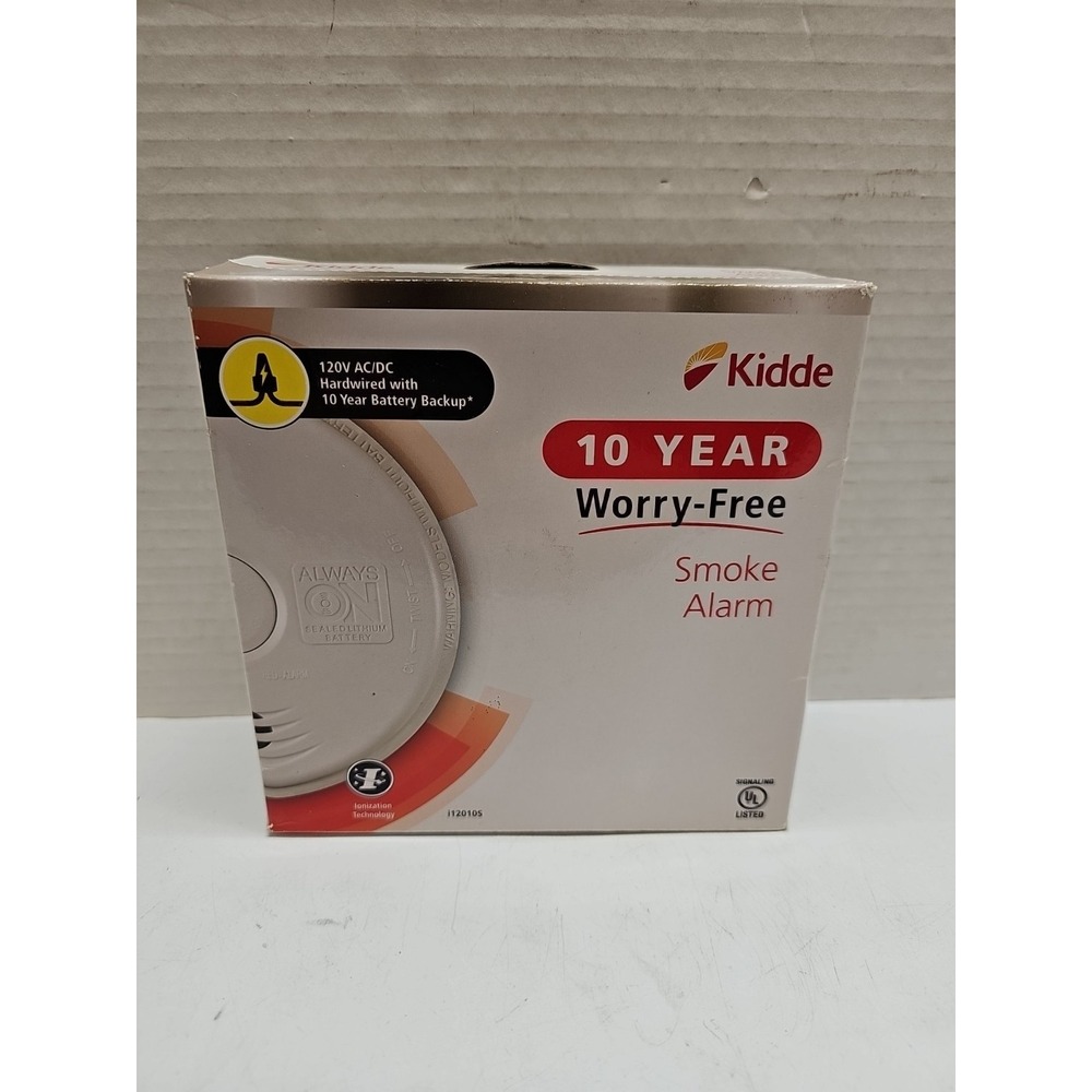 Kidde Worry Free 120 Volt Hardwired Smoke Alarm 10 Year Battery Life